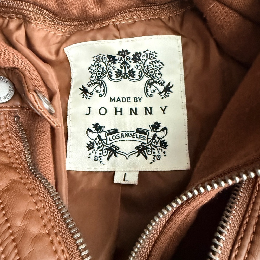 Made by Johnny Women's Removable Hoodie Faux Leather Jacket - Picture 4 of 11